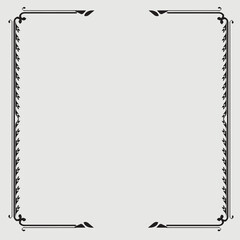 Fototapeta premium Frame, in the style of an ornament, Vector illustration eps 10, Art.