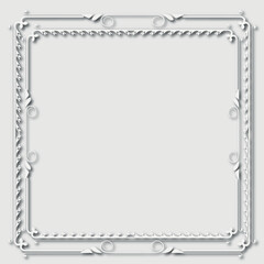 Frame, in the style of an ornament, Vector illustration eps 10, Art.