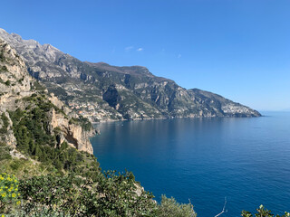 Fototapeta na wymiar View of the Amalfi Coast, Italy.