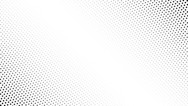 Black halftone dots background