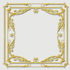 Frame, in the style of an ornament, Vector illustration eps 10, Art.
