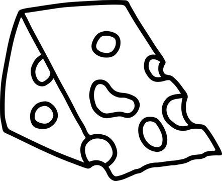 cheese line drawing outline
