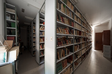 Obraz premium books in library