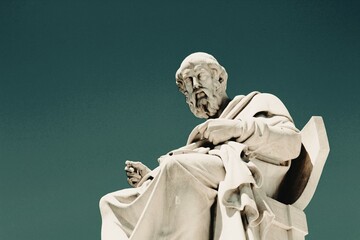 Statue of the ancient Greek philosopher Plato.