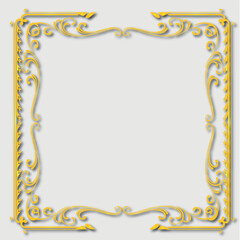 Frame, in the style of an ornament, Vector illustration eps 10, Art.
