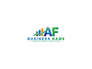 AF a&f Logo Icon, Colorful Af Financial Logo Letter Vector Image Design