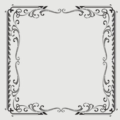Frame, in the style of an ornament, Vector illustration eps 10, Art.