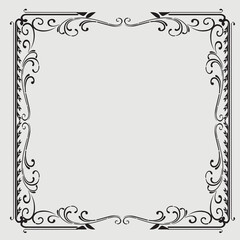 Frame, in the style of an ornament, Vector illustration eps 10, Art.