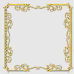 Frame, in the style of an ornament, Vector illustration eps 10, Art.