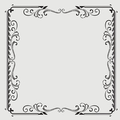 Frame, in the style of an ornament, Vector illustration eps 10, Art.