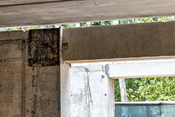 installation of beam reinforcement to strengthen reinforced concrete structures.