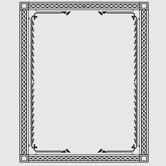 Frame, in the style of an ornament, Vector illustration eps 10, Art.