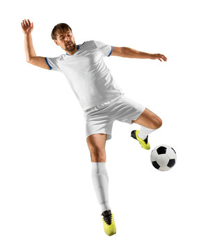 Soccer player in action
