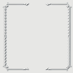 Frame, in the style of an ornament, Vector illustration eps 10, Art.