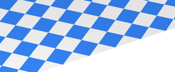 Bavarian flag using as background, 3d rendering panorama