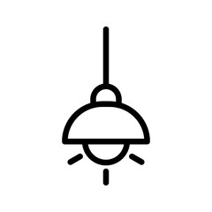Lamp icon. lighting sign. vector illustration