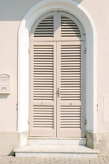 Old and traditional doors of the Tuscan seaside houses