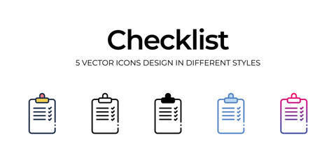 checklist icons set vector illustration. vector stock