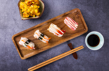 Japanese cuisine is sushi and sashimi