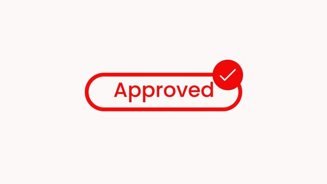 Approved Button UI icon Animation