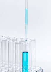 Biochemistry glass test tube apparatus