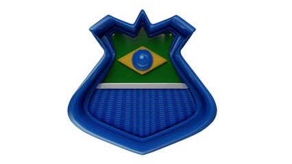 Selo 3d isolado para copa do mundo brasil © Talita