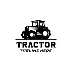 creative tractors concept logo design, illustration, vector