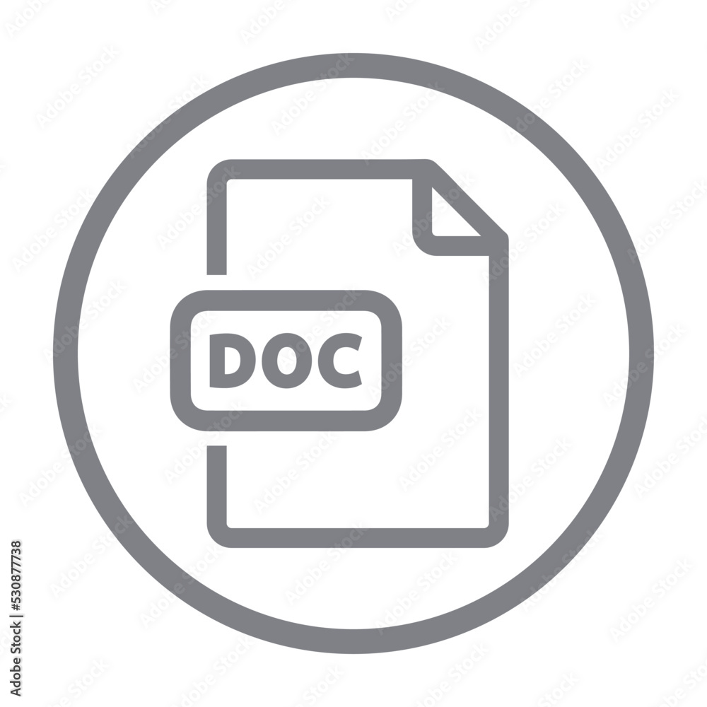 Poster Doc file vector icon
