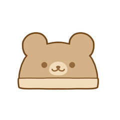 赤ちゃんの帽子　くま　くま耳