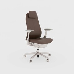 Fototapeta premium The office chair with isolated background. 3d render