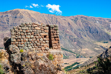 Ancient Inca Village at Urubamba Valley - Peru