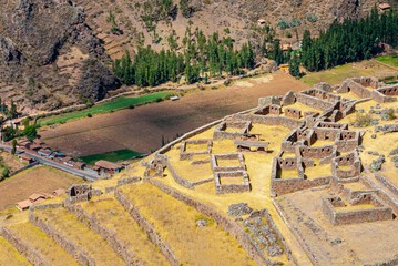 Ancient Inca Village at Urubamba Valley - Peru