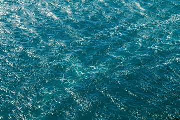 Blue sea water background texture