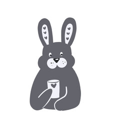cute rabbit, grey bunny