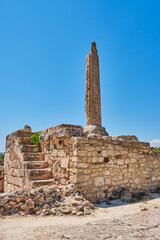 The ruins of the Temple of Apollo on the Greek island of Aegina.