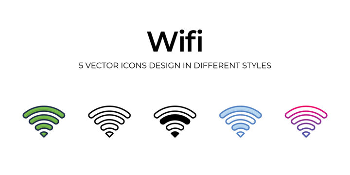 wifi icons set vector illustration. vector stock,