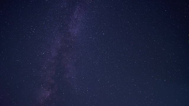 Time lapse of the Milky Way in l Europe, 4K