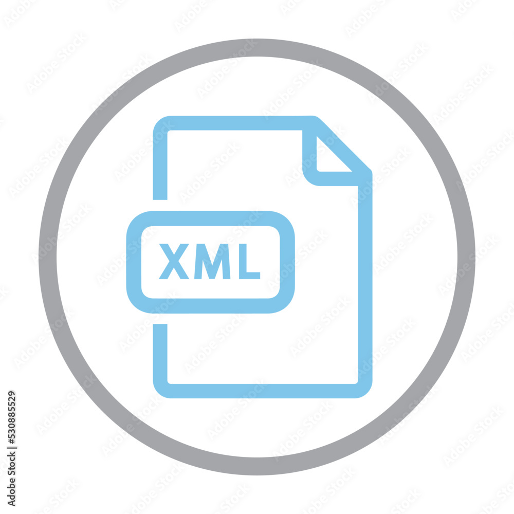 Poster XML file document icon.