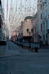 Obraz premium street in the town