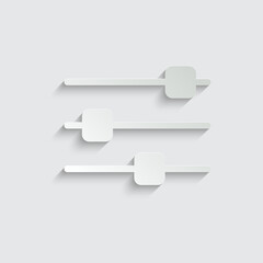 Obraz premium filter icon - black vector sign 