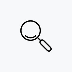 Magnifying Glass Icon Design Vector Template Illustration