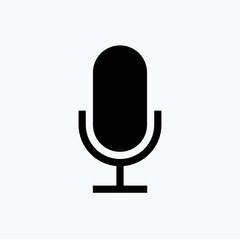 Mic Icon Design Vector Template Illustration