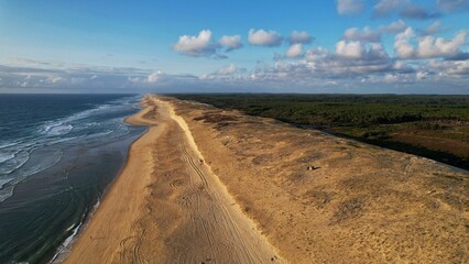 Sandstrand in Frankreich.