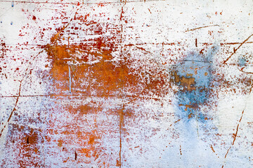 Abstraction, orange old rusty wall, texture