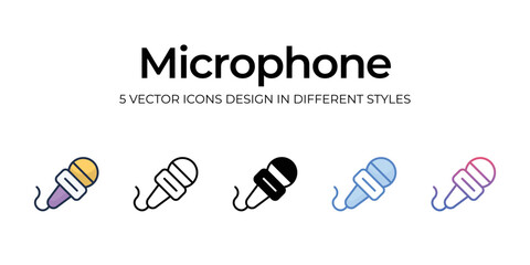 microphone icons set vector illustration. vector stock,