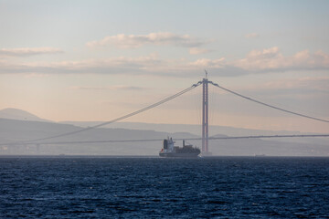 new bridge connecting two continents 1915 canakkale bridge (dardanelles bridge), Canakkale, Turkey