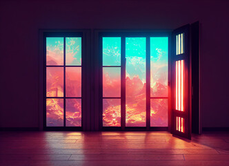 Obraz premium Looking trough the window