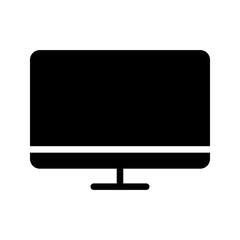 TV icon. monitor sign. vector illustration