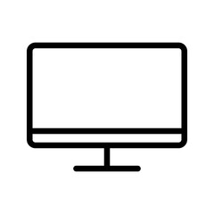 TV icon. monitor sign. vector illustration