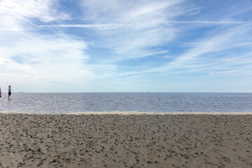 Die Flut kommt in Cuxhaven